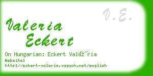 valeria eckert business card